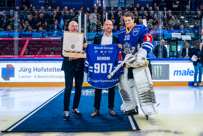 SwissHabs Leonardo Genoni stellt den Rekord von Reto Pavoni ein